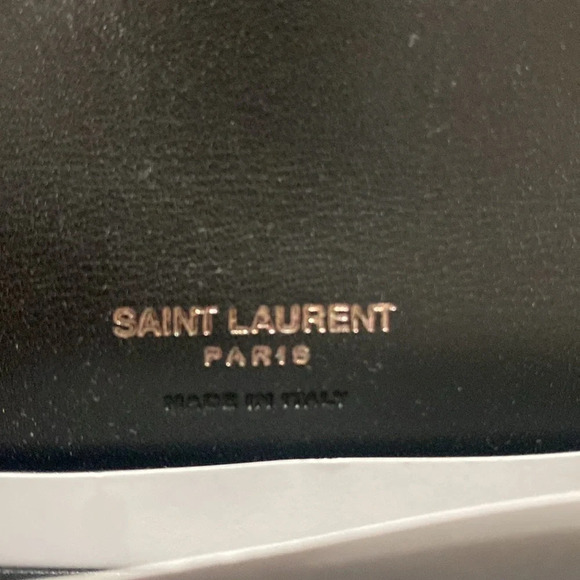 YSL Cassandra Nylon Small Envelope Wallet Quilted Black with Box and Dust Bag - Picture 10 of 14